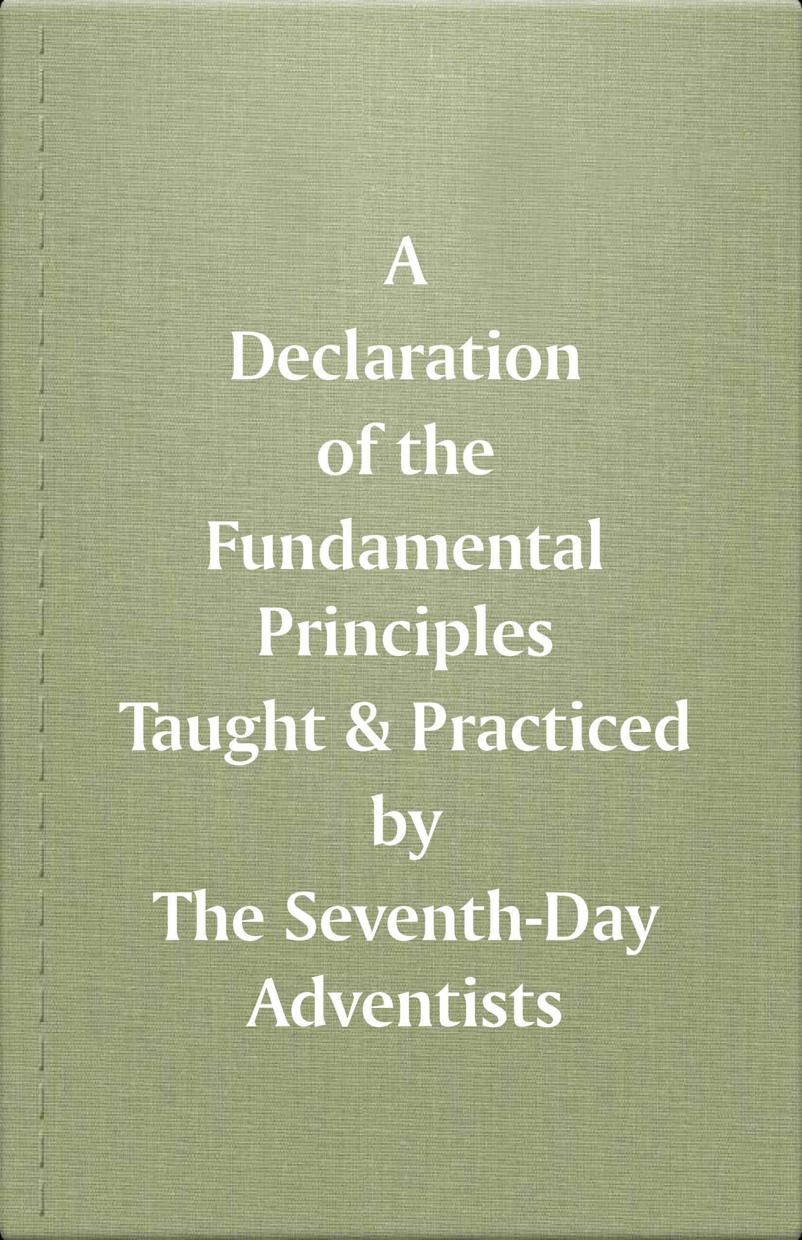 1872 Statements of Belief